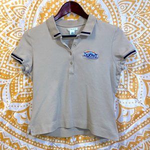 Denver Broncos Women's NFL Super Bowl XXXIX (39) Beige Polo Shirt - Small